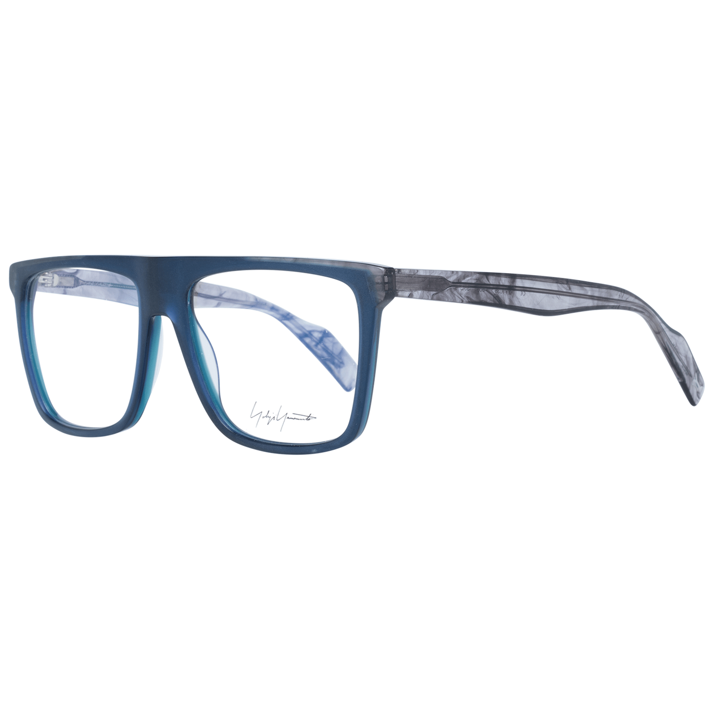 Eyeglasses Frames by Yohji Yamamoto for men in and blue showcases an refined full-frame frame design featuring a sophisticated blue coloured frame for an refined and refined aesthetic.