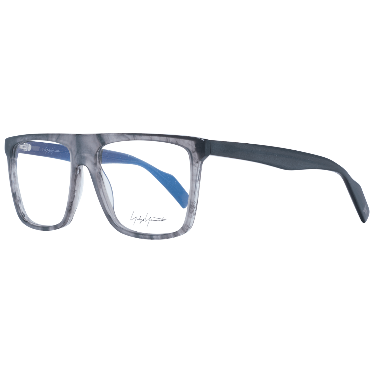 Eyeglasses Frames by Yohji Yamamoto for men in brown showcases a reflective silhouette, artfully incorporating a sophisticated brown coloured frame with a distinct full-frame frame design.