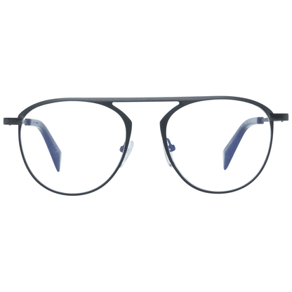 Eyeglasses Frames by Yohji Yamamoto for men in and black showcases a refined silhouette, detailed with a black coloured frame finish and a sophisticated full-frame frame design.