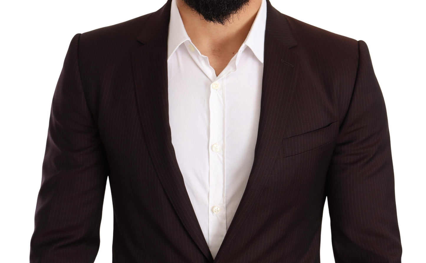 Dolce & Gabbana Men's Bordeaux Wool MARTINI Slim Fit Suit
