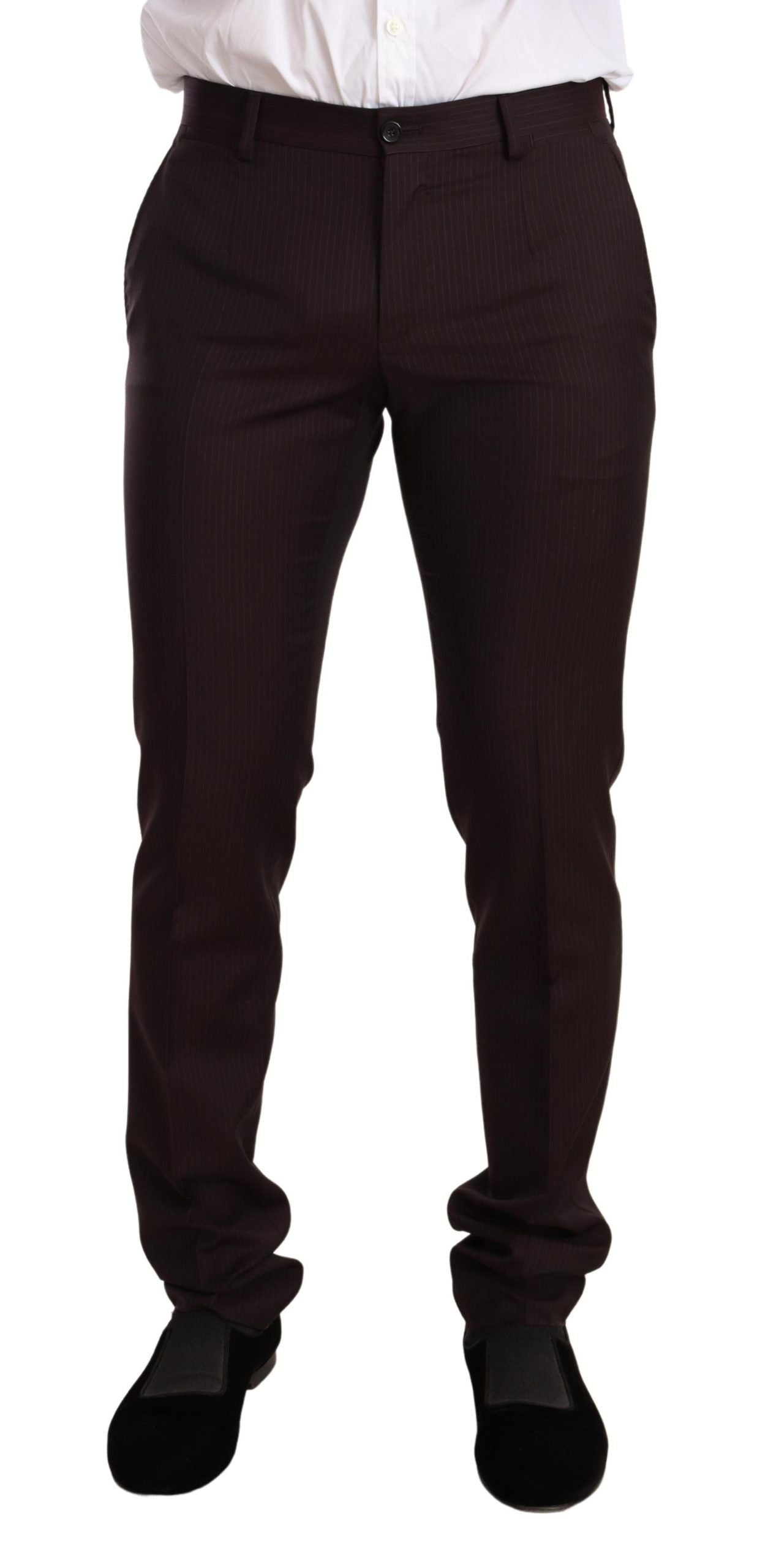 Dolce & Gabbana Men's Bordeaux Wool MARTINI Slim Fit Suit