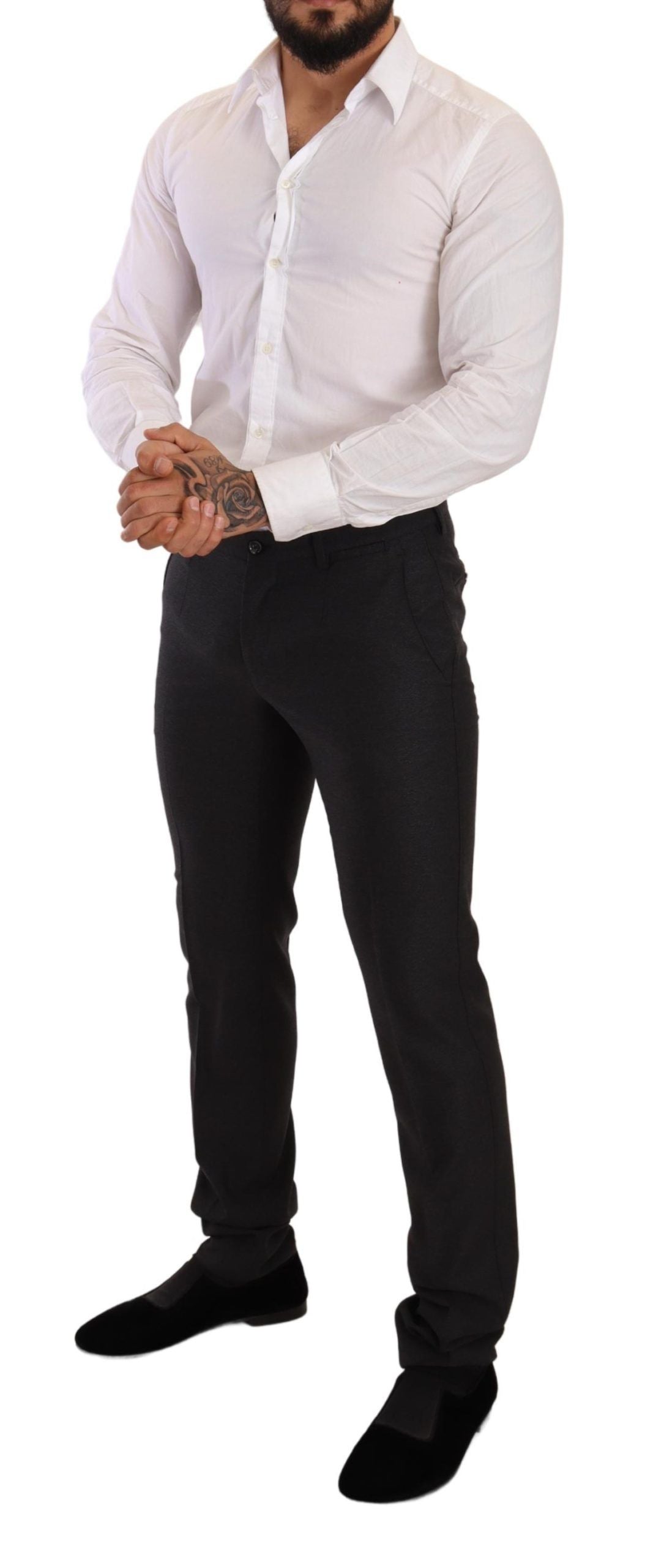 Dolce & Gabbana Men's Gray Wool MARTINI Slim Fit Set Suit