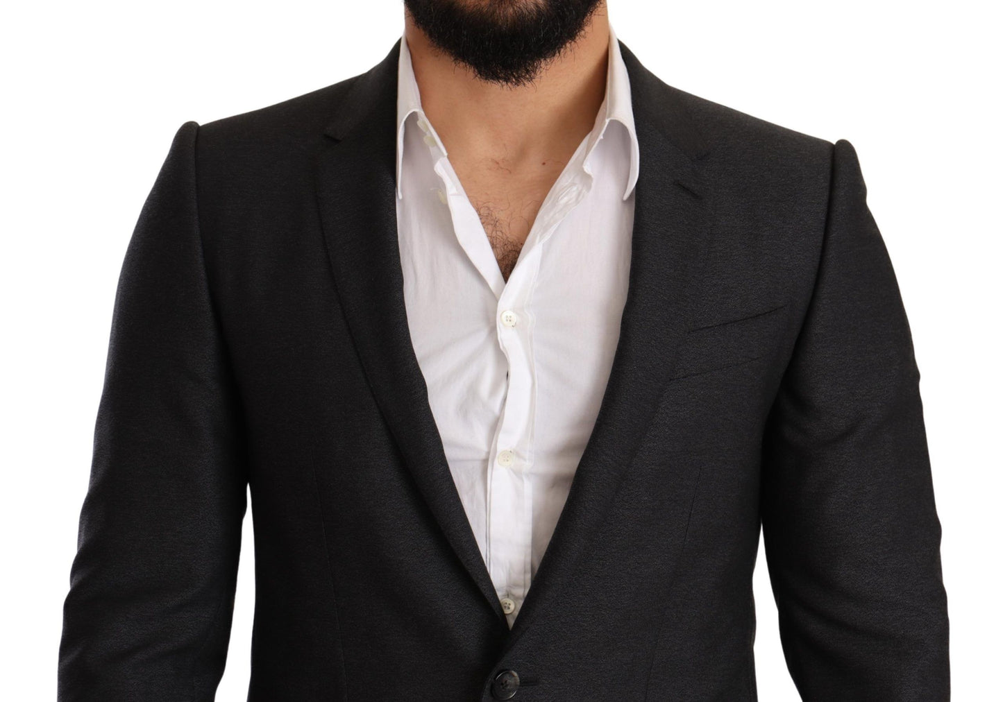 Dolce & Gabbana Men's Gray Wool MARTINI Slim Fit Set Suit