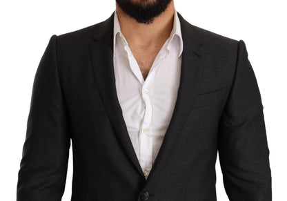 Dolce & Gabbana Men's Gray Wool MARTINI Slim Fit Set Suit