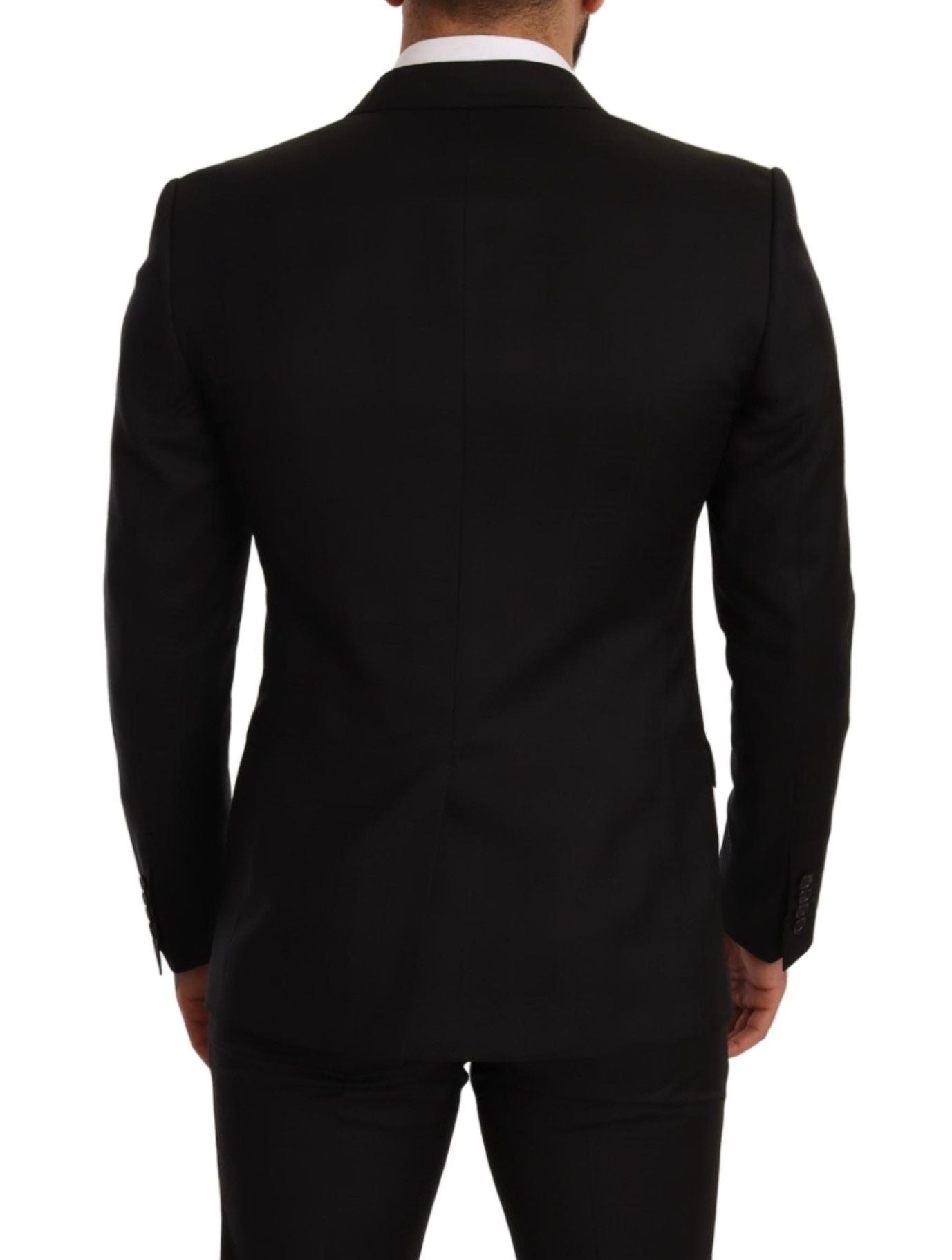 Dolce & Gabbana Men's Black Check MARTINI SLIM FIT 2 Piece Suit