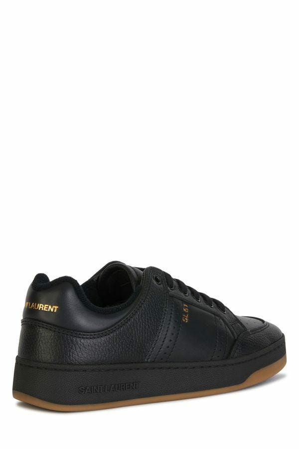 Saint Laurent Men's Low Top Calf Leather Sneakers - Black