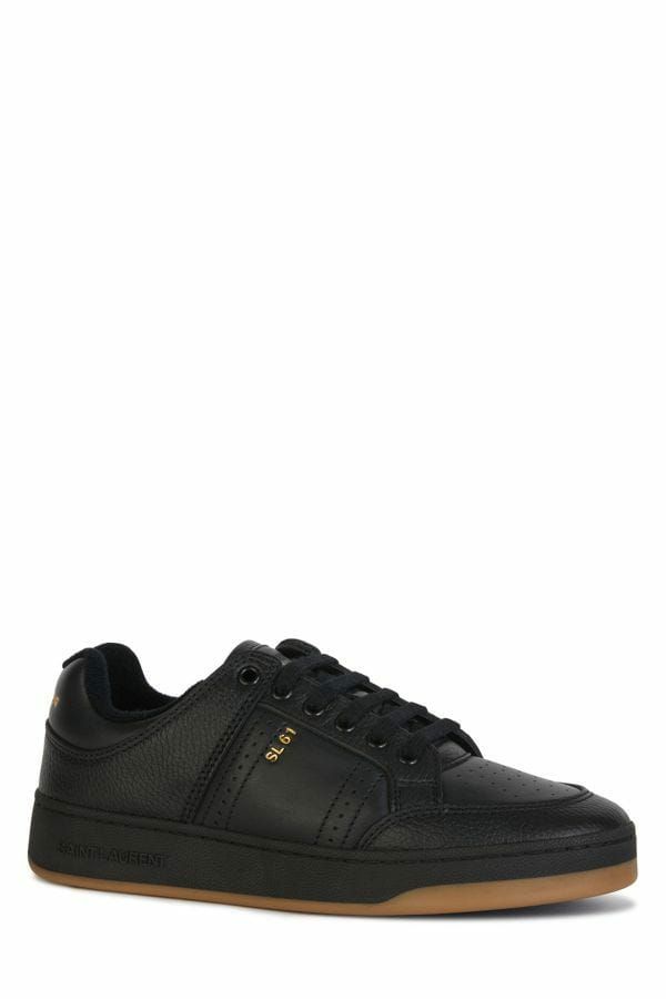Saint Laurent Men's Low Top Calf Leather Sneakers - Black