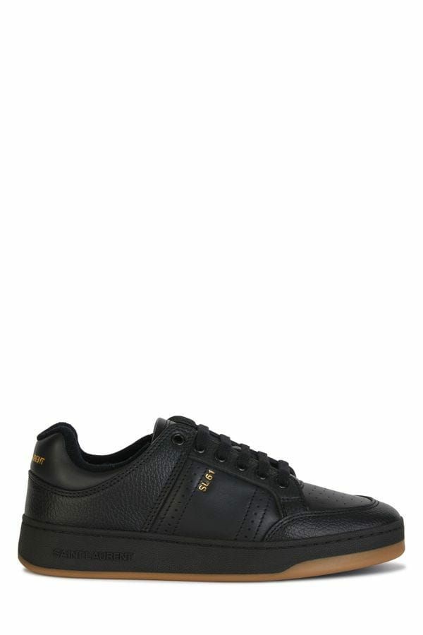 Saint Laurent Men's Low Top Calf Leather Sneakers - Black