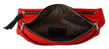 Large Fanny Pack Backpack by Givenchy for men in polyamide black, red & silver features an stately silhouette from the Polyamide Large Fanny Pack Backpack range, with a secure zipper, ample , and versatile adjustable-strap & belt-strap.