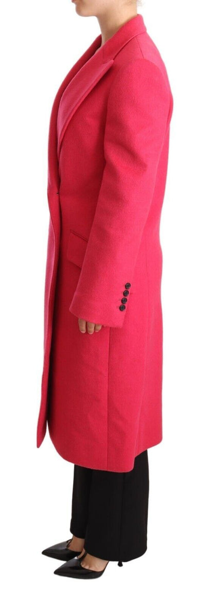 Dolce & Gabbana Women's Elegant Pink Wool-Cashmere Coat