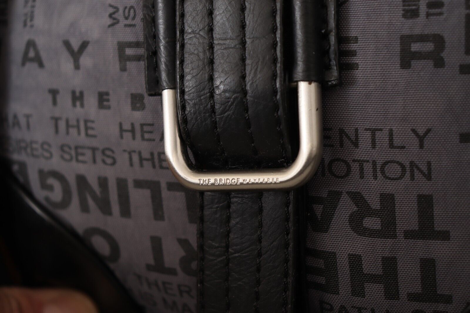 Crossbody Handbag by WAYFARER for women in fabric gray, signature & print showcases a versatile sophistication silhouette, featuring a secure zipper, versatile sophistication , and versatile crossbody-strap, adjustable-strap & handle for a versatile sophistication finish.