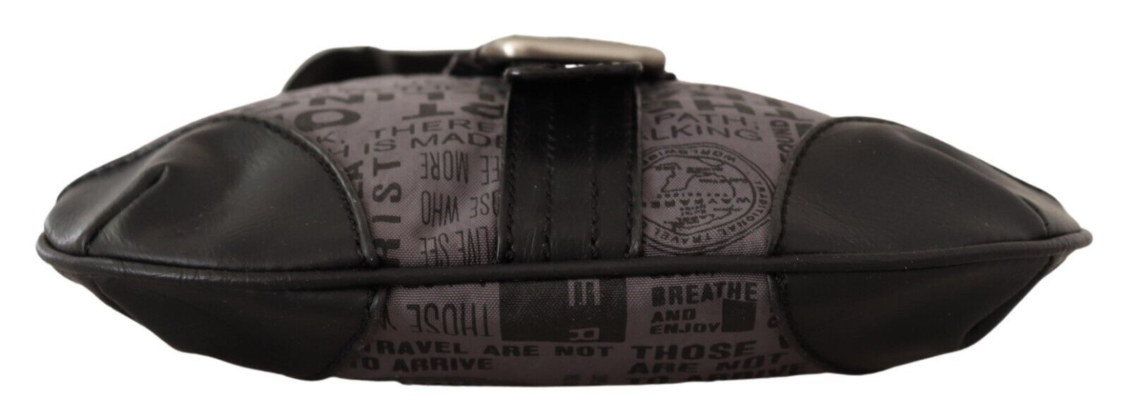 Crossbody Handbag by WAYFARER for women in fabric gray, signature & print features an versatile silhouette, showcasing a secure zipper and versatile with versatile crossbody-strap, adjustable-strap & handle for a versatile finish.