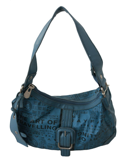 Shoulder Bag by WAYFARER for women in leather blue features a effortless chic silhouette with a secure zipper, ample , and versatile shoulder-strap & handle for a effortless chic finish.