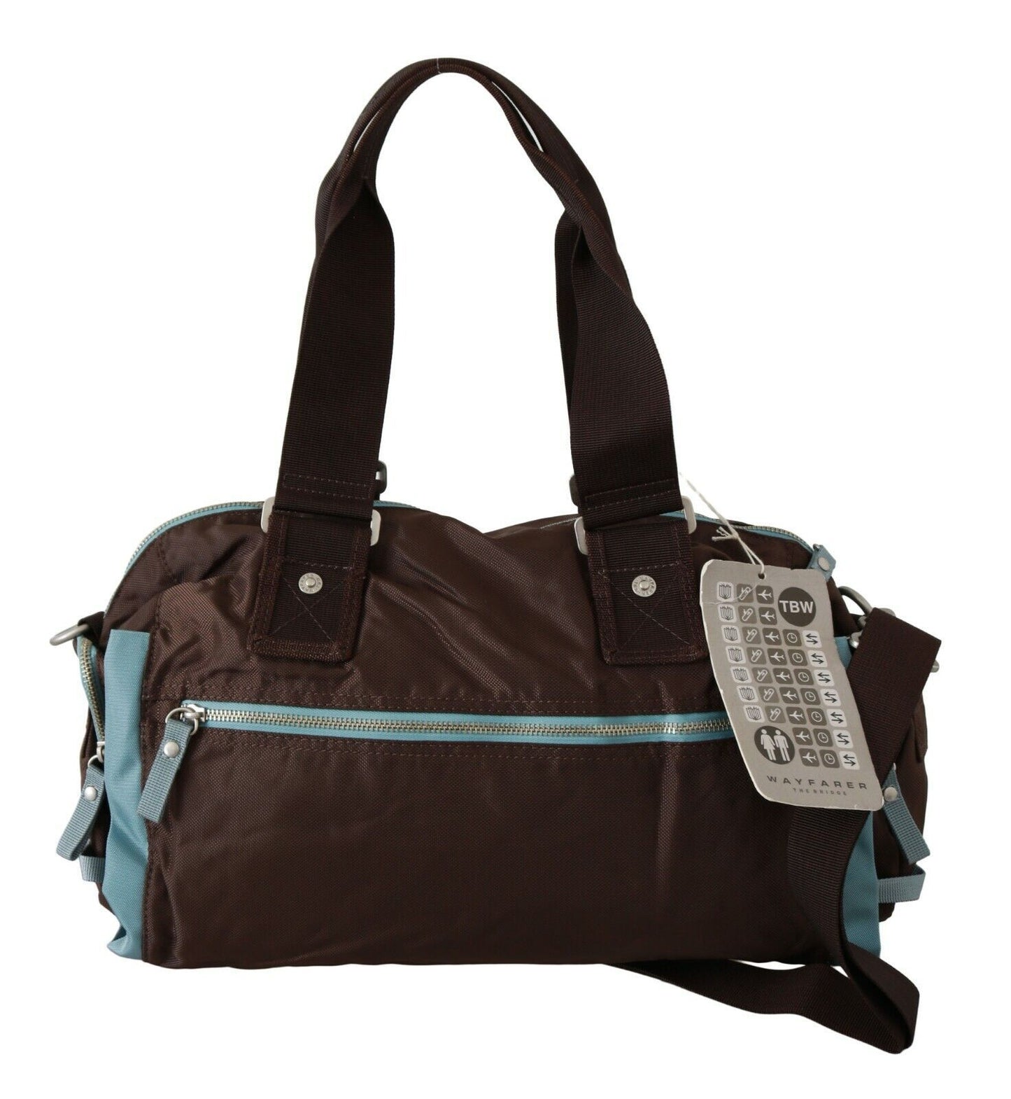 Travel Duffel Bag by WAYFARER for women in fabric brown presents a refined silhouette from the Fabric Travel Duffel Bag collection, featuring a refined zipper, ample , and versatile handle.