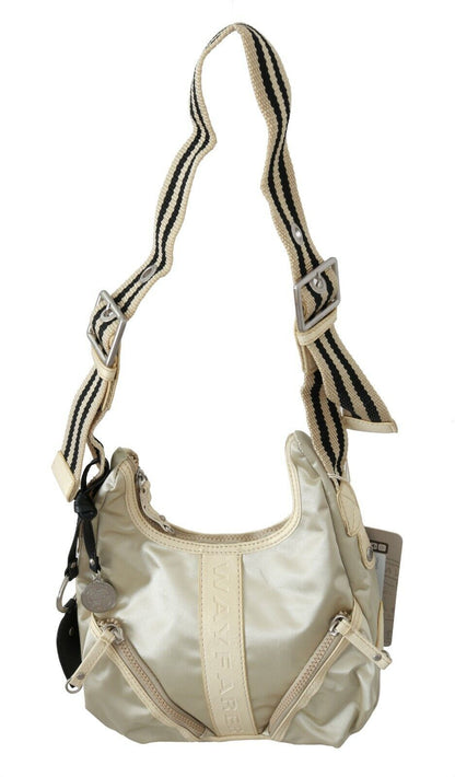 Adjustable Crossbody Shoulder & Sling Bag by WAYFARER for women in fabric white features an effortlessly chic silhouette with a secure zipper, ample , and versatile crossbody-strap, shoulder-strap, adjustable-strap & handle for effortlessly chic everyday luxury.
