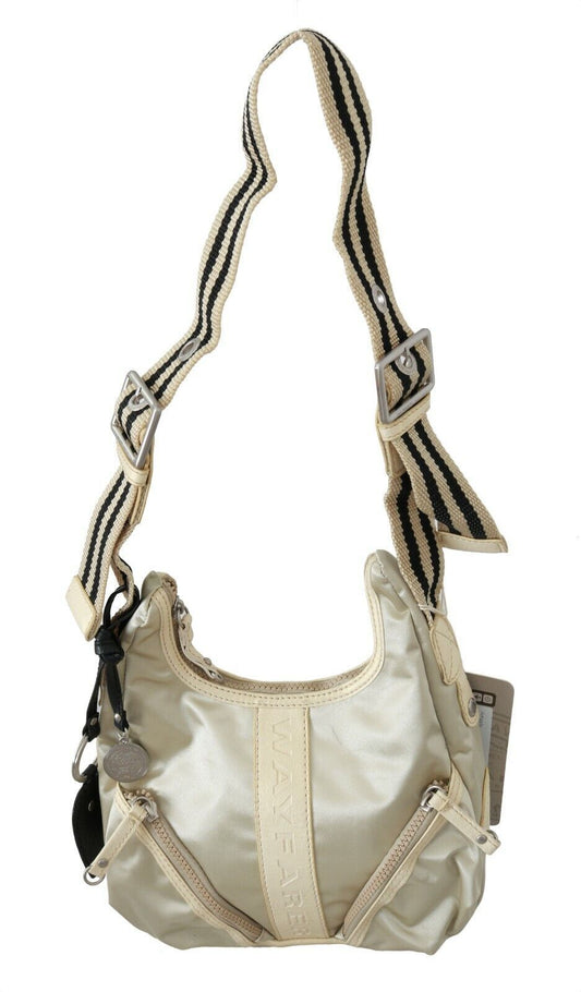 Adjustable Crossbody Shoulder & Sling Bag by WAYFARER for women in fabric white features an effortlessly chic silhouette with a secure zipper, ample , and versatile crossbody-strap, shoulder-strap, adjustable-strap & handle for effortlessly chic everyday luxury.