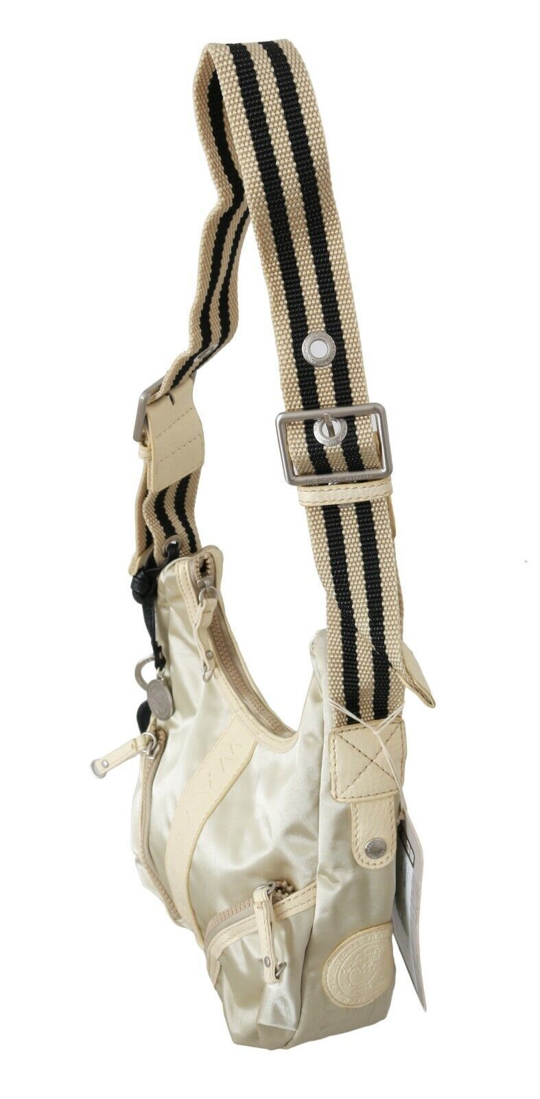 Adjustable Crossbody Shoulder & Sling Bag by WAYFARER for women in fabric white features a effortless chic silhouette with a secure zipper, ample , and versatile crossbody-strap, shoulder-strap, adjustable-strap & handle for a effortless chic finish.