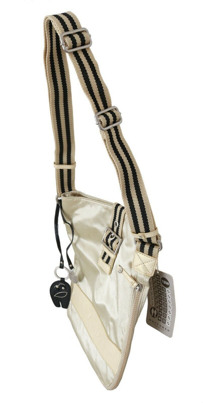 Tote Shoulder Bag by WAYFARER for women in fabric beige presents a statuesque silhouette, showcasing a secure zipper and statuesque with versatile adjustable-strap & handle for a sophisticated look.