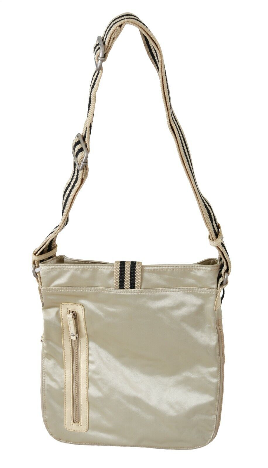 Tote Shoulder Bag by WAYFARER for women in fabric beige showcases a statuesque silhouette, artfully detailed with a secure zipper, organized , and versatile adjustable-strap & handle for a statuesque look.