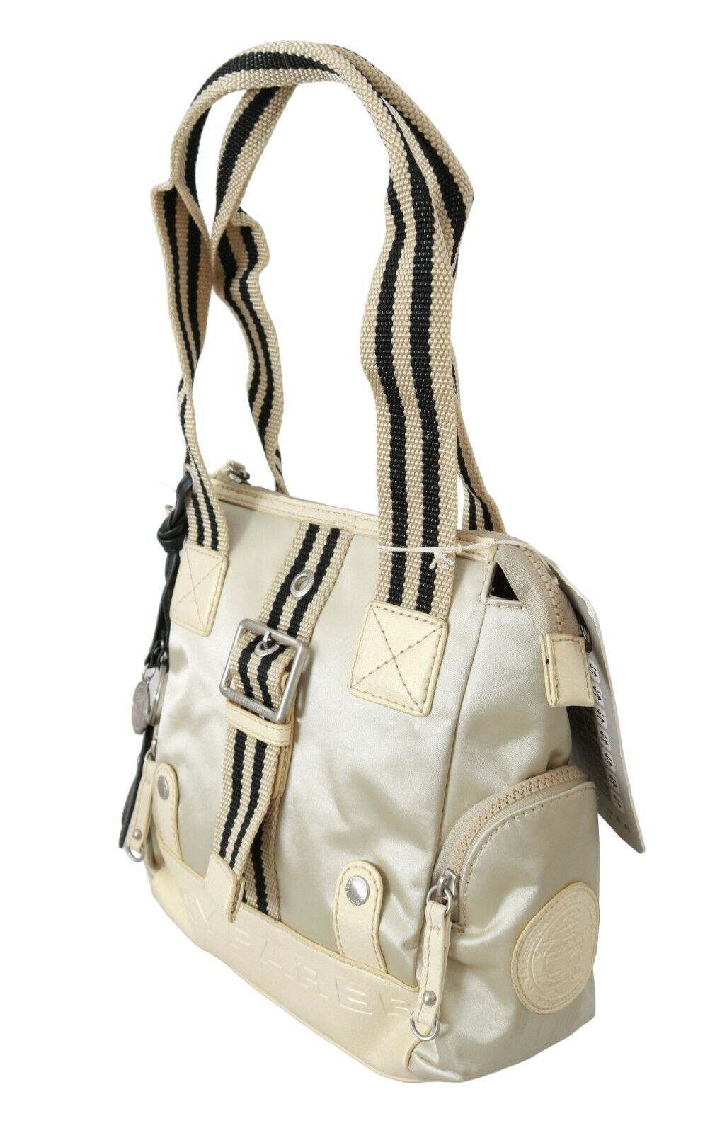 Tote Shoulder Bag by WAYFARER for women in fabric beige features a effortless chic silhouette with a secure zipper, ample , and versatile shoulder-strap, adjustable-strap & handle for a effortless chic finish.