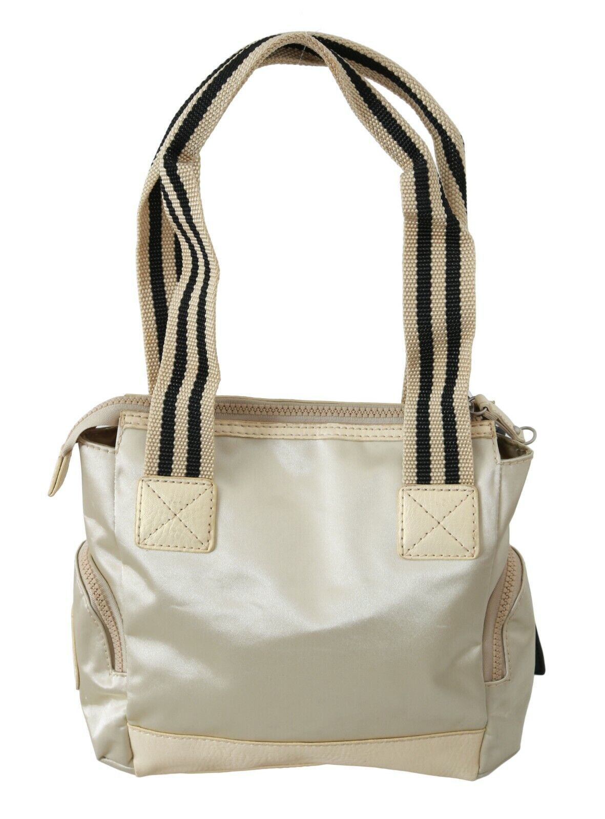 Tote Shoulder Bag by WAYFARER for women in fabric beige showcases a statuesque silhouette, artfully detailed with a secure zipper, organized , and versatile shoulder-strap, adjustable-strap & handle for a statuesque look.