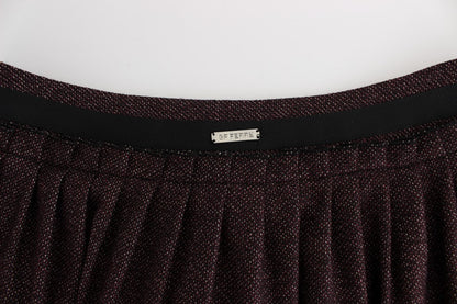 Purple Short Flannel Skirt