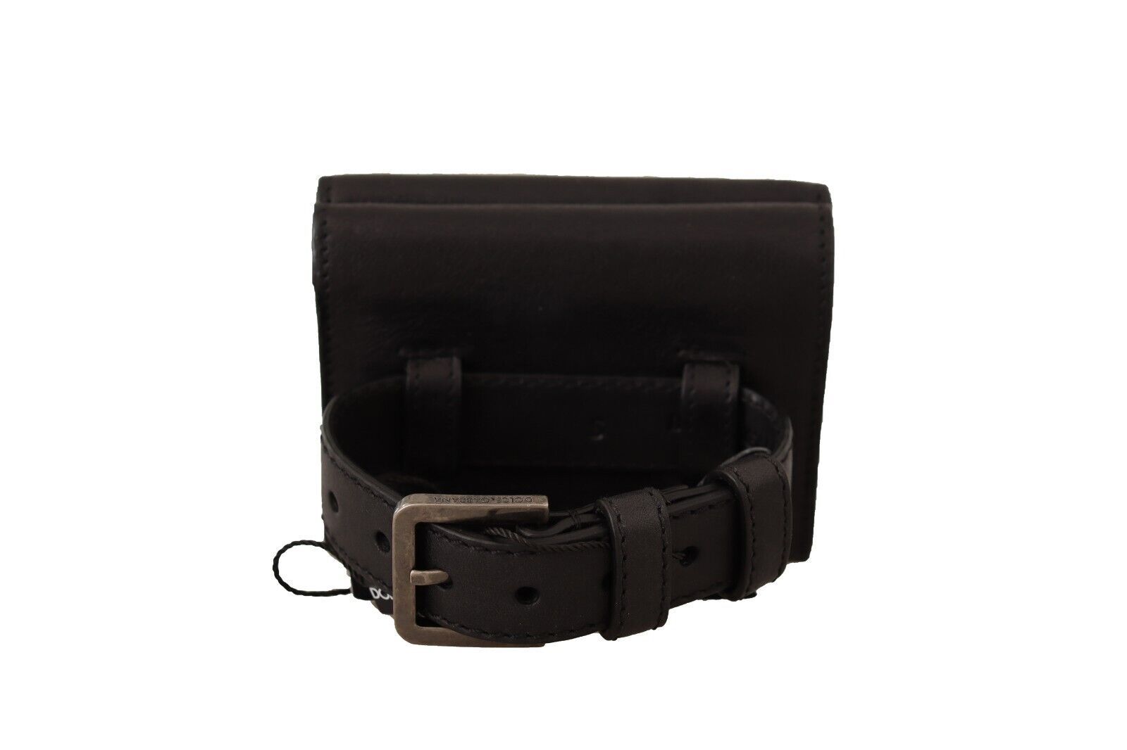 Wallet by Dolce & Gabbana for women in leather black features a streamlined silhouette, showcasing the streamlined Leather Wallet design with sophisticated compact-design trifold for a premium look.