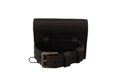 Wallet by Dolce & Gabbana for women in leather black features a streamlined silhouette, showcasing the streamlined Leather Wallet design with sophisticated compact-design trifold for a premium look.