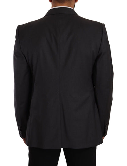Dolce & Gabbana Grey Double Breasted 2 Piece SICILIA Blazer