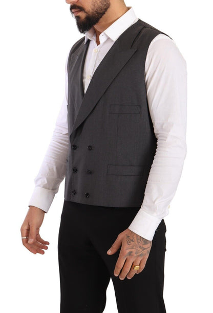 Dolce & Gabbana Grey Double Breasted 2 Piece SICILIA Blazer