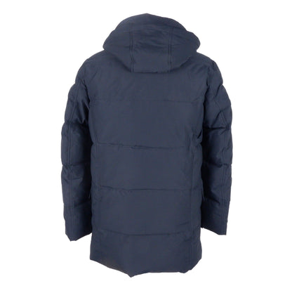 Hooded Jacket by Emilio Romanelli for men in polyester blue presents a authentic silhouette, artfully detailed with a authentic and functional lightweight & hooded for a premium authentic finish.