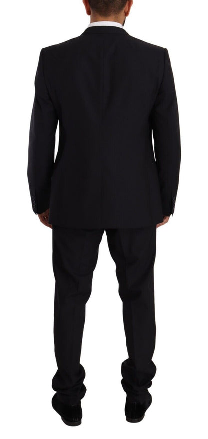 Dolce & Gabbana Men's Blue GOLD Wool Single Breasted 2 Piece Suit