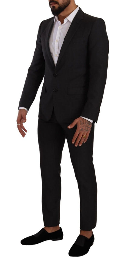 Dolce & Gabbana Men's Black MARTINI Single Breasted 2 Piece Suit