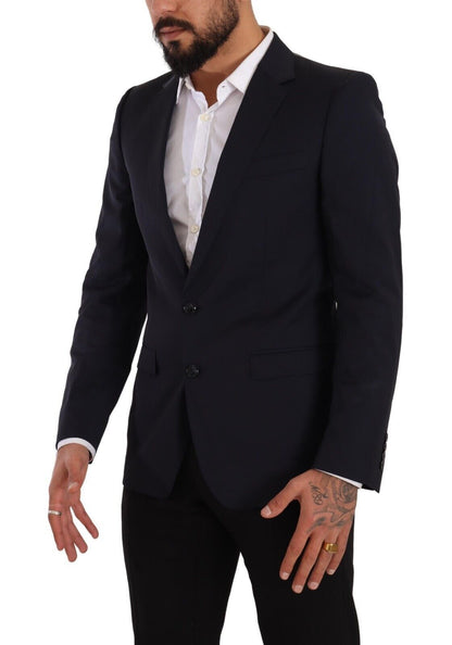 Dolce & Gabbana Men's Dark Blue Single Breasted Coat MARTINI Blazer