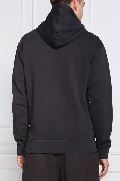 Sweatshirt Hoodie by Hugo Boss for men in cotton dark-blue features an luminous silhouette, showcasing a sophisticated hooded neckline and for a truly luminous look.