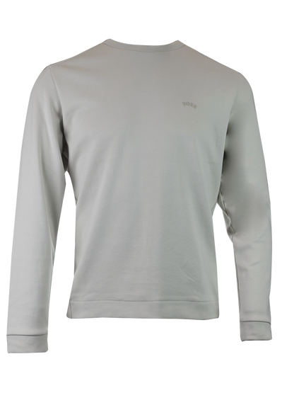 Sweatshirt by Hugo Boss for men in cotton beige features an enviable silhouette, showcasing a premium and refined round crew neckline for a truly enviable finish.
