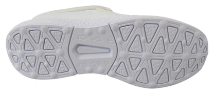 Plein Sport Women's Athletic Polyester & Rubber Sneakers - White