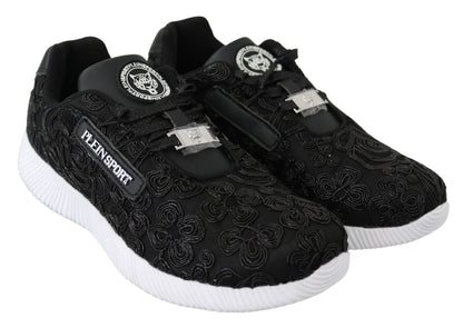 Plein Sport Women's Athletic Polyester & Rubber Sneakers - Black