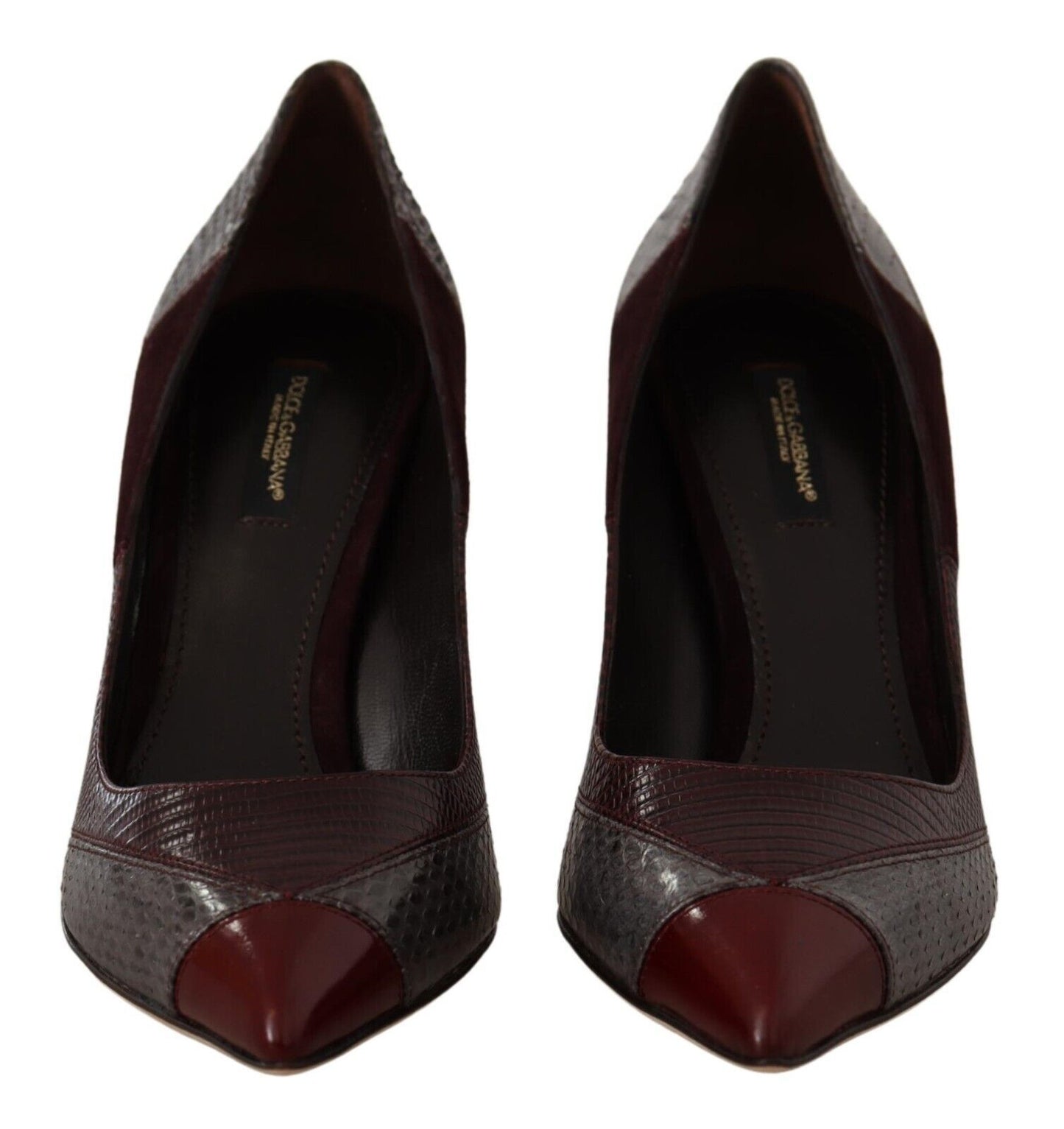 Dolce & Gabbana Multicolour Exotic Leather Heels Pumps Shoes
