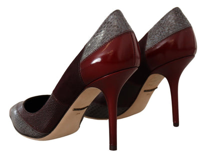 Dolce & Gabbana Multicolour Exotic Leather Heels Pumps Shoes