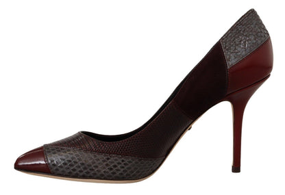 Dolce & Gabbana Multicolour Exotic Leather Heels Pumps Shoes