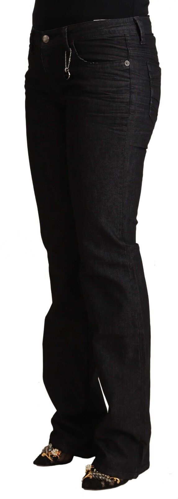 Costume National Ladies' Black Cotton Low Waist Skinny Jeans