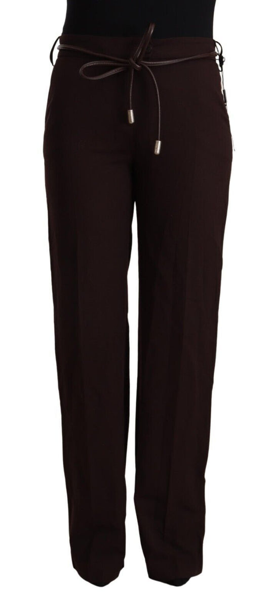 Patrizia Pepe Ladies' Black High Waist Straight Formal Pants
