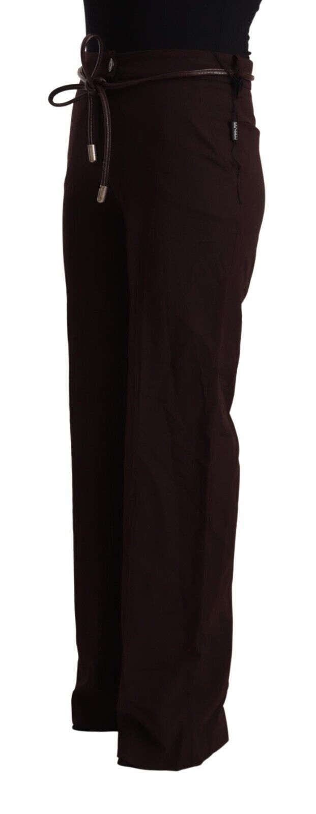 Patrizia Pepe Ladies' Black High Waist Straight Formal Pants