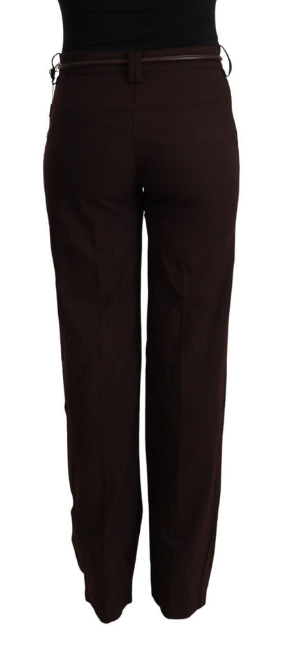 Patrizia Pepe Ladies' Black High Waist Straight Formal Pants