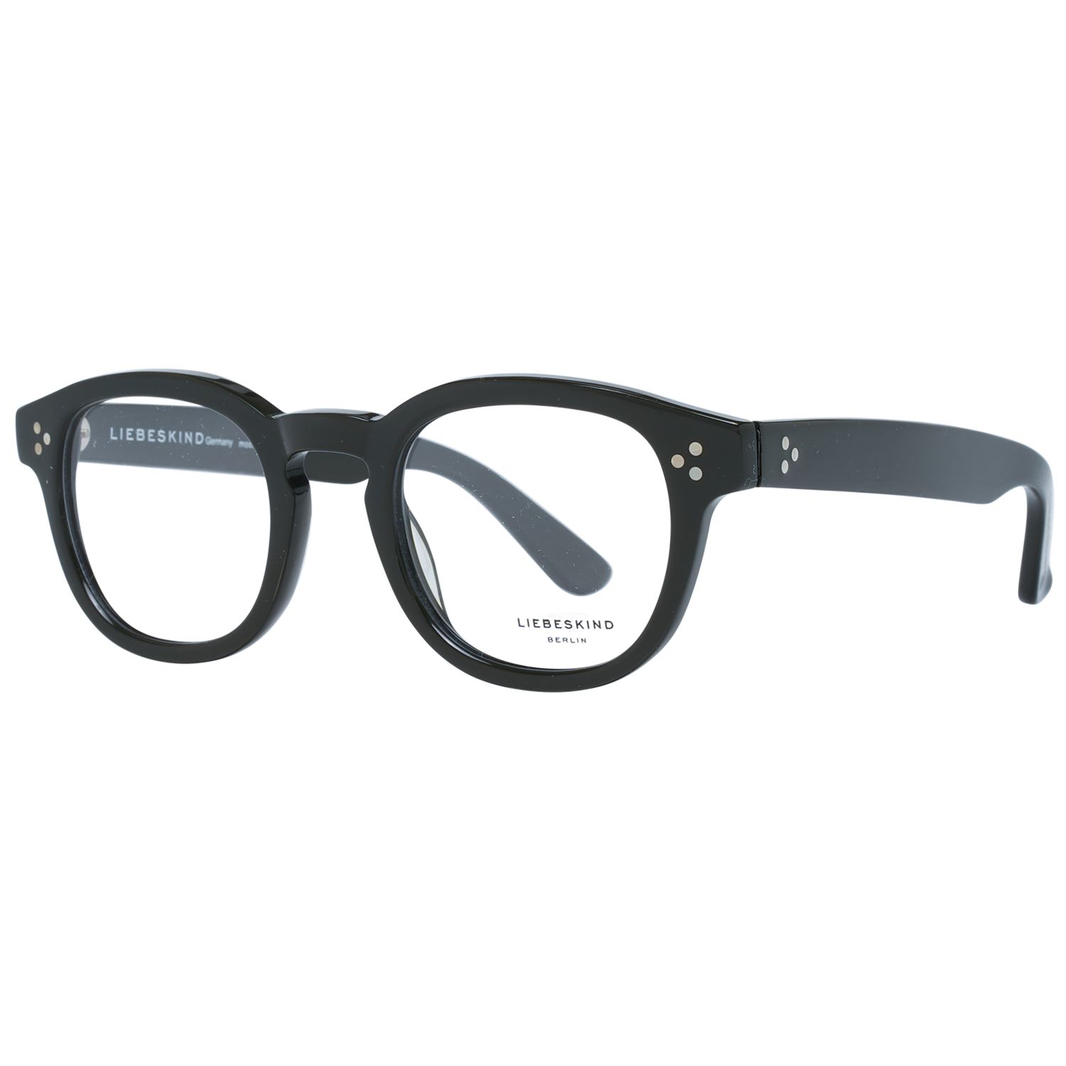 Eyeglasses Frames by Liebeskind for women in denim cotton and black & green showcases an refined full-frame frame design featuring a sophisticated black coloured frame for an refined and refined aesthetic.