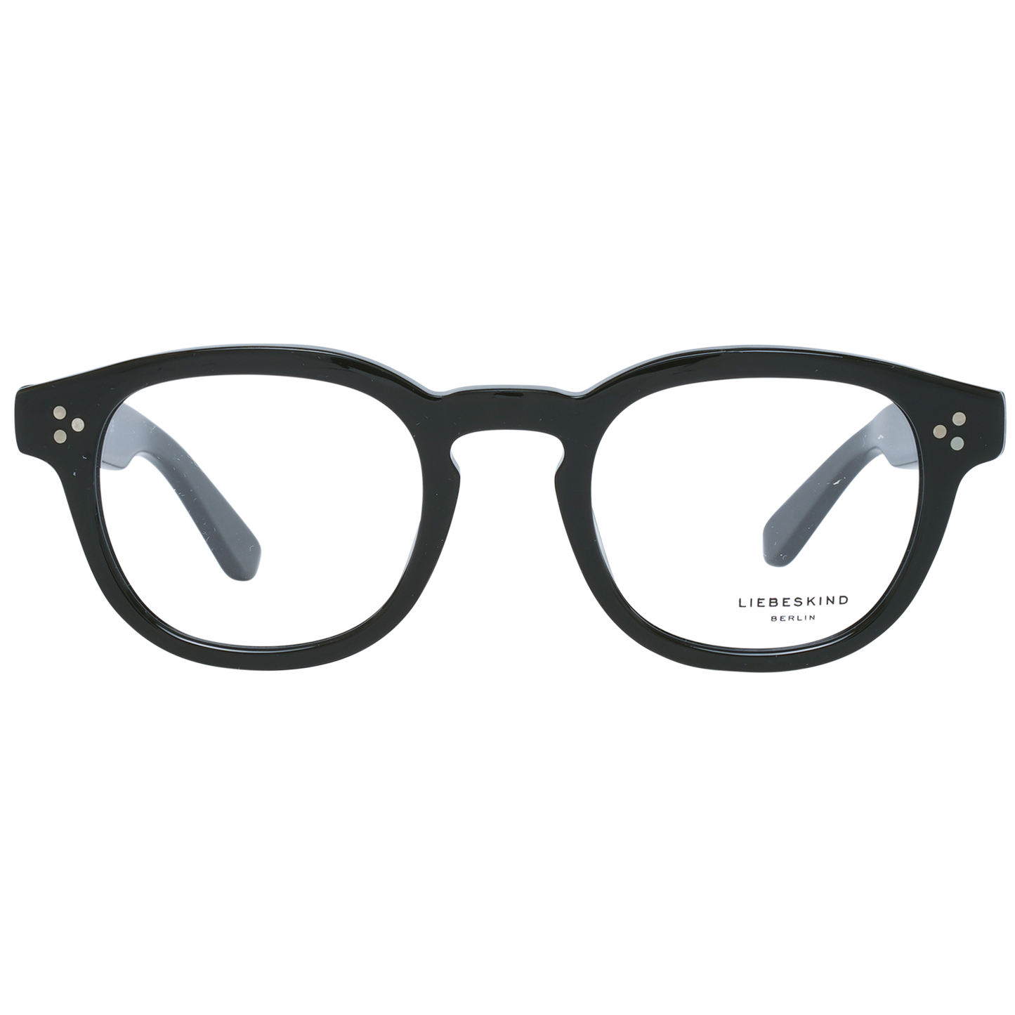 Eyeglasses Frames by Liebeskind for women in denim cotton black & green showcases a reflective silhouette, artfully incorporating a sophisticated black coloured frame with a distinct full-frame frame design.