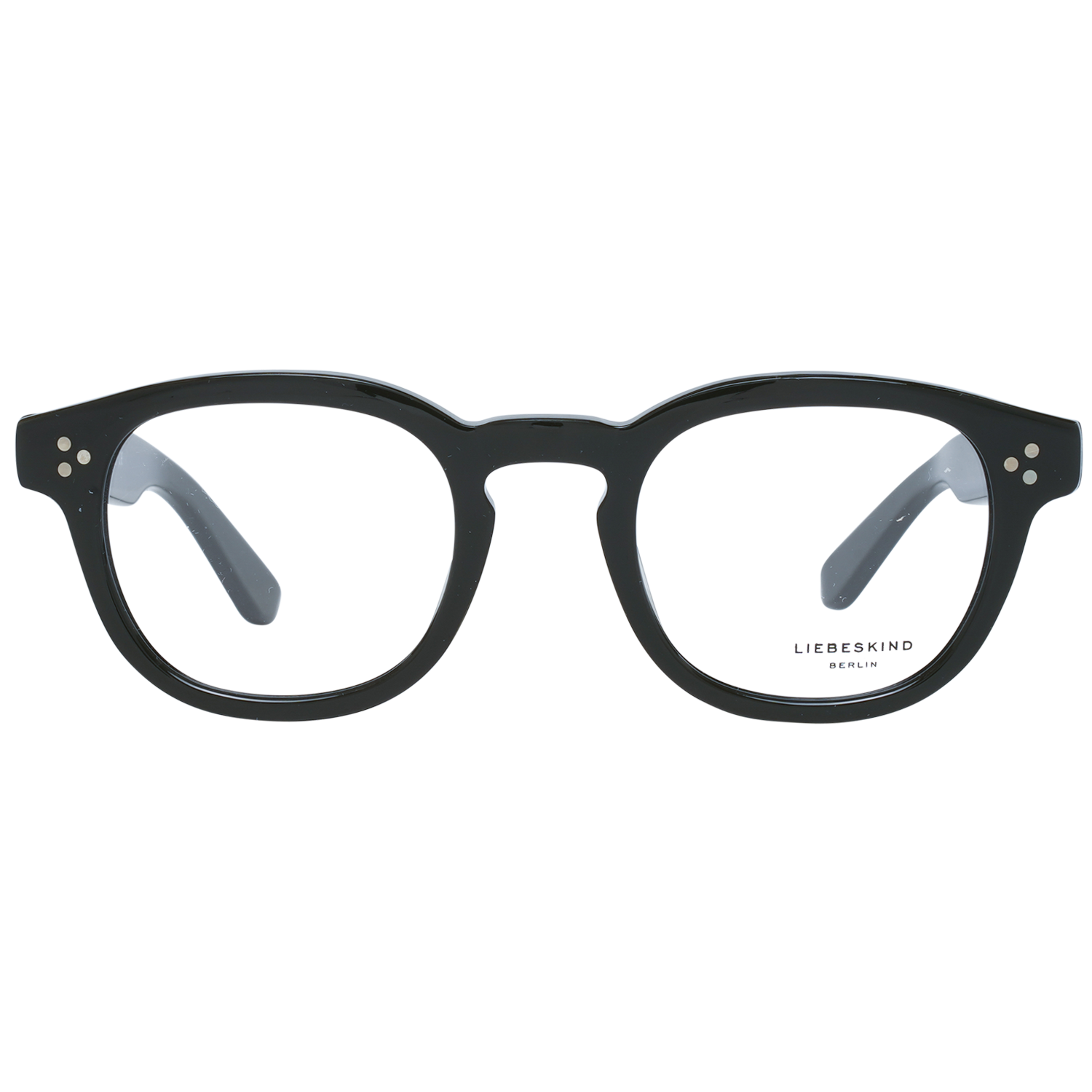 Eyeglasses Frames by Liebeskind for women in denim cotton black & green showcases a reflective silhouette, artfully incorporating a sophisticated black coloured frame with a distinct full-frame frame design.