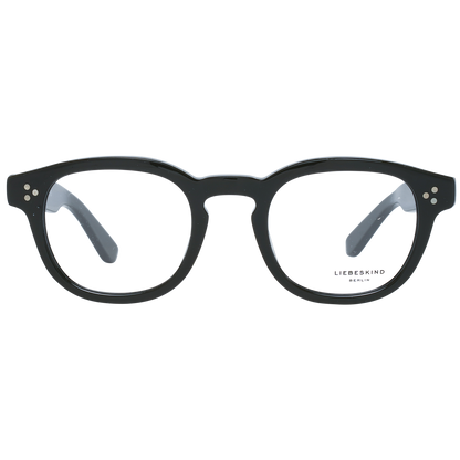Eyeglasses Frames by Liebeskind for women in denim cotton black & green showcases a reflective silhouette, artfully incorporating a sophisticated black coloured frame with a distinct full-frame frame design.