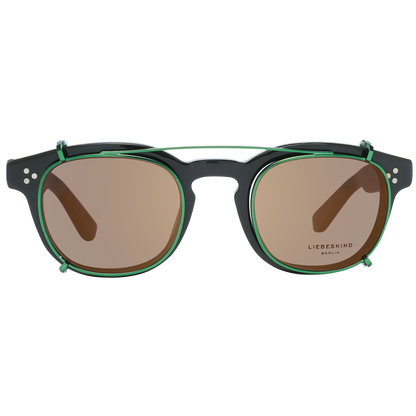 Eyeglasses Frames by Liebeskind for women in denim cotton black & green features an refined silhouette, showcasing a sophisticated black coloured frame and refined full-frame frame design for a refined look.